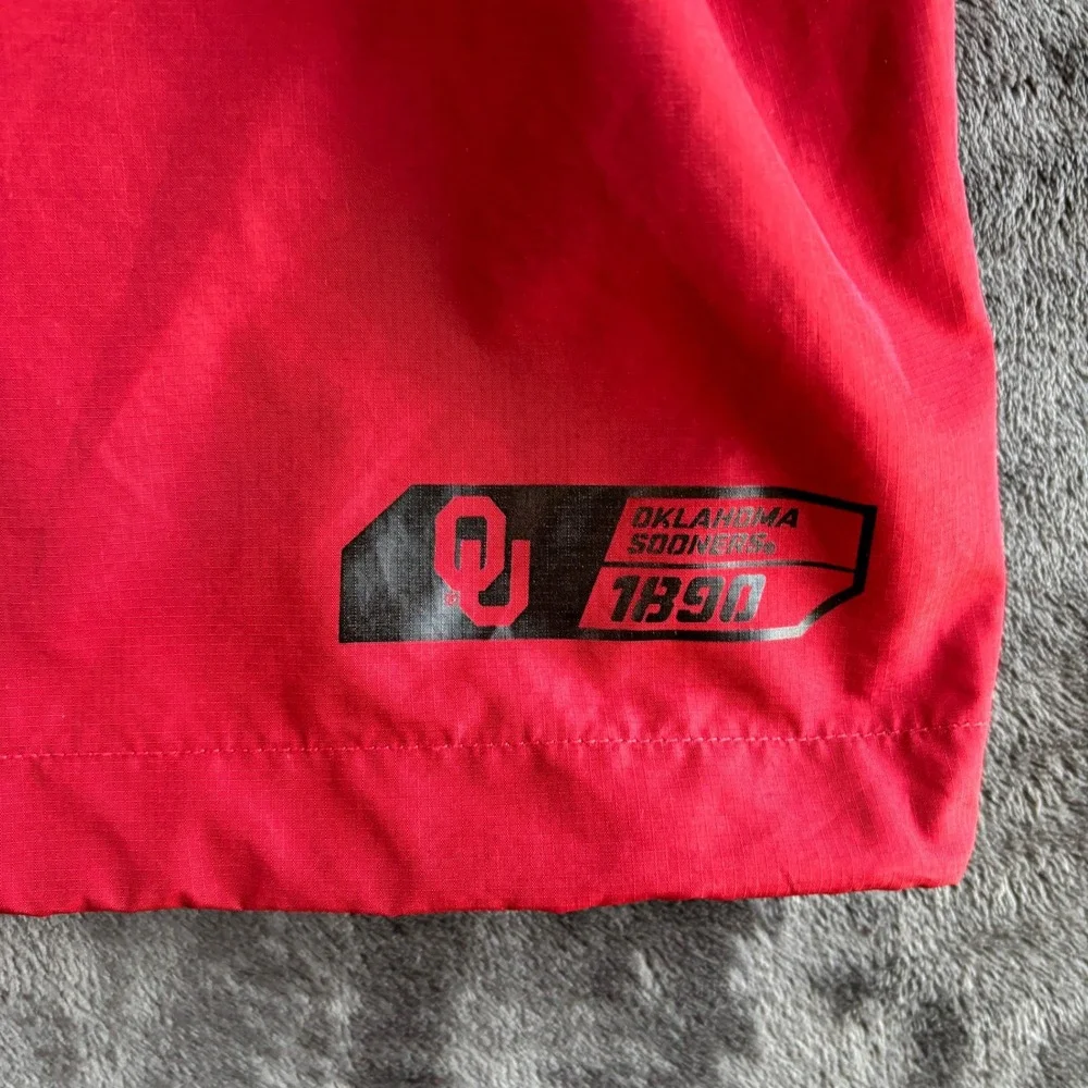 Nike Mens Polyester Pullover Quarter Zip Storm-Fit Oklahoma Sooners 2XL Red